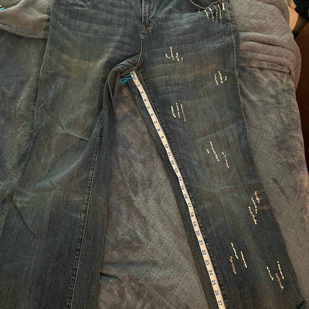 Seven7 Jeans W/Sequence Design - Plus Size 20 - image 1